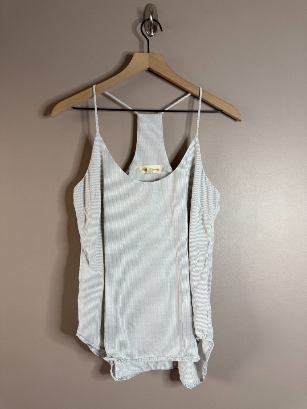Women's S Cloth & Stone Striped Racerback Tank Top - Picture 2 of 7
